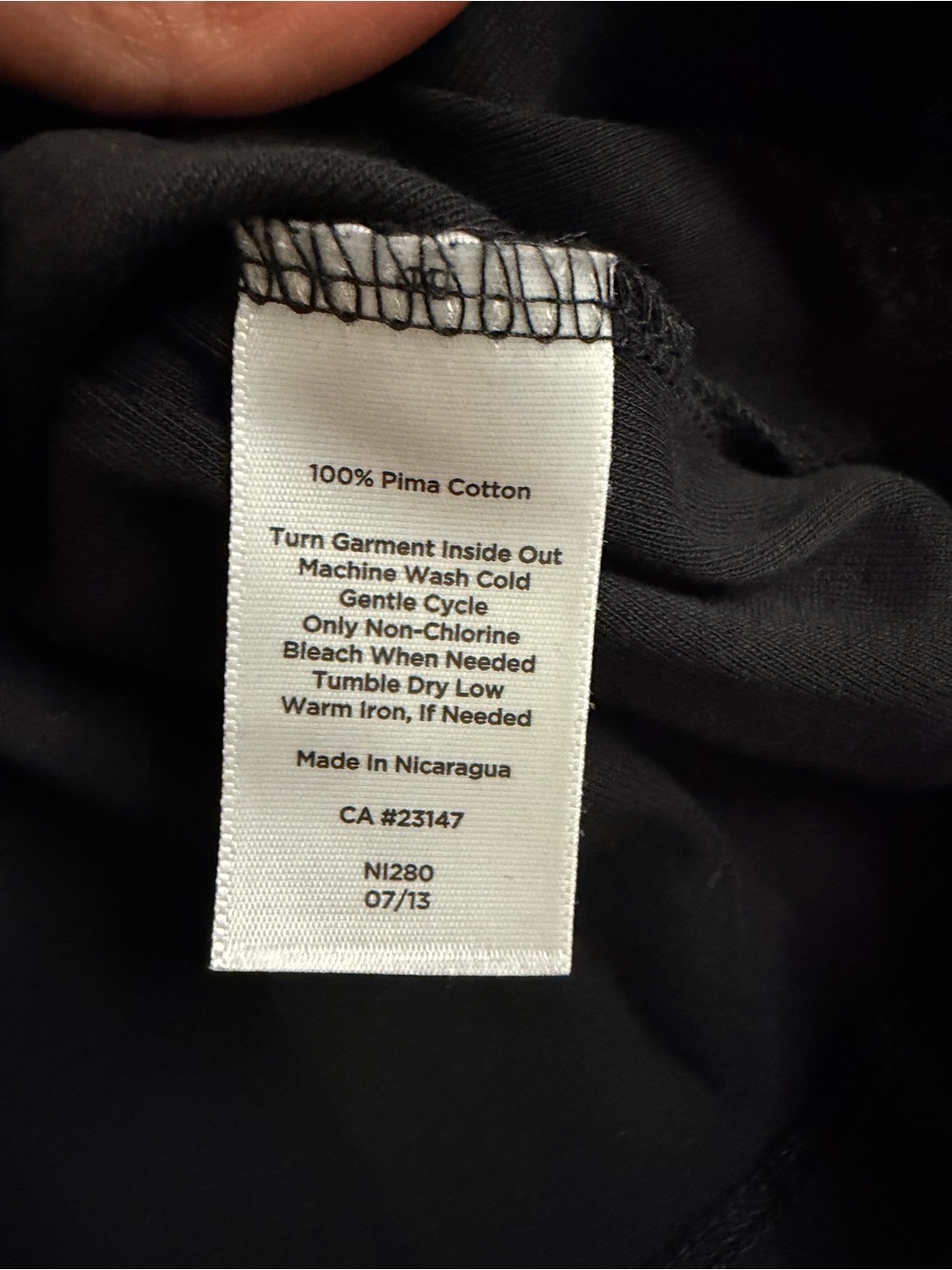 Talbots Black Three-Quarter Sleeve Scoop Neck Top - Picture 4 of 5